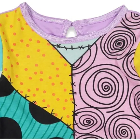 Disney Nightmare Before Christmas Sally Girls Cosplay Dress Tights and Headband 3 Piece Costume Set Newborn to Infant  image {6}