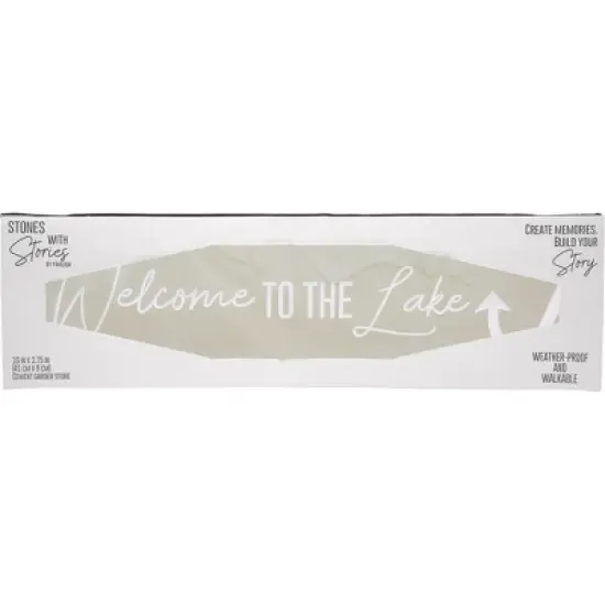 Pavilion Gift Company - Lake - 16" x 3.75" Garden Stone - Stepping Stones and Pathways image {6}