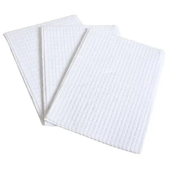 BodyMed 2 Ply Tissue Professional Towels, 13" x 18 in", Case of 500 &ndash; Disposable Paper Towels &ndash; White image {1}