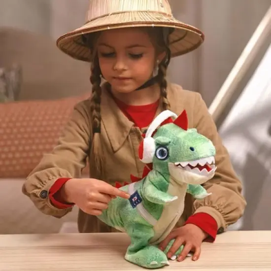 Eolo Party Pets DJ Rex Electronic Plush With Movement and Sound image {3}