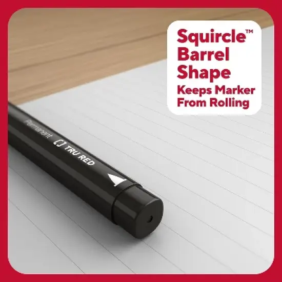 TRU RED Pen Permanent Markers Fine Tip Blk Dozen TR54533 image {3}