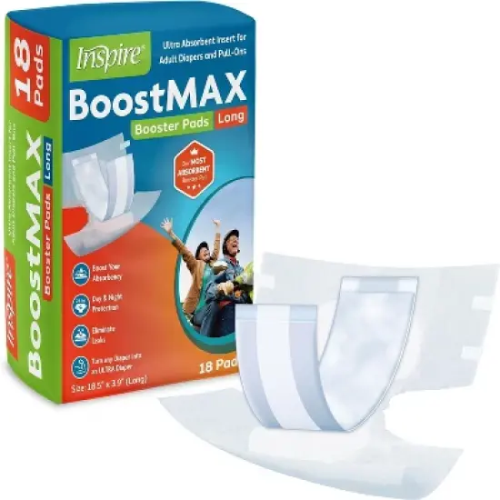 Inspire Extra Long Incontinence Booster Pads Super Absorbent | Incontinence Pad Insert Liner Women and Men image {9}