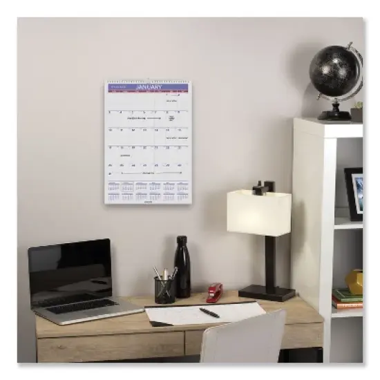 Erasable Wall Calendar, 12 x 17, White Sheets, 12-Month (Jan to Dec): 2026 image {2}