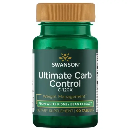 Swanson Ultimate Carb Control C-120X from White Kidney Bean Extract 2 mg 90 Tablets image {5}