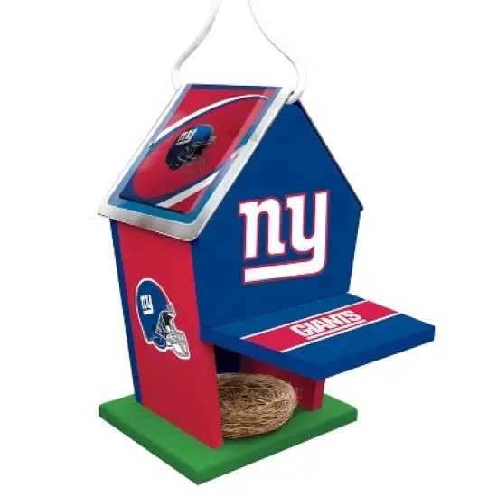 MasterPieces Officially Licensed NFL New York Giants outdoor wood birdhouse! image {2}