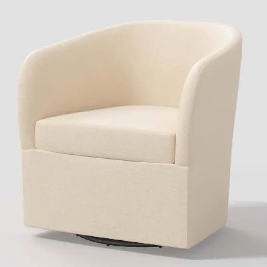 Rhea Swivel Chair in Velvet - Threshold&trade; image {6}