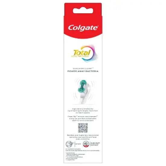 Colgate Total Active Prevention Battery Powered Toothbrush - White image {1}