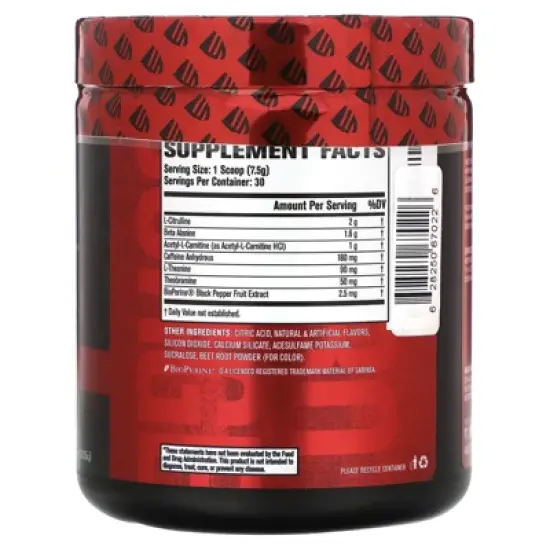Jacked Factory Nitro Surge, Shred Thermogenic Pre-Workout, Fruit Punch, 7.93 oz. (225 g) image {1}