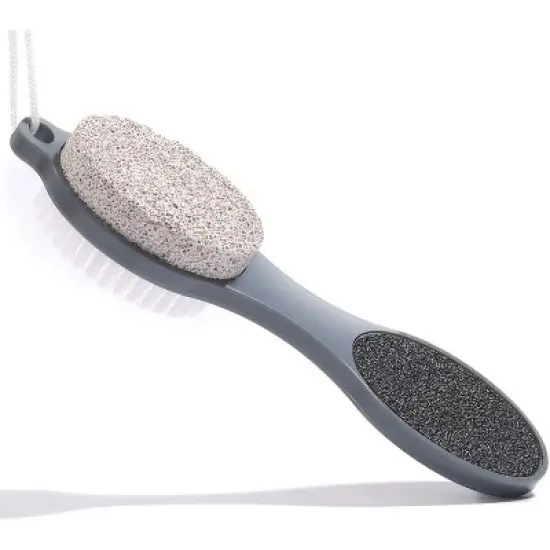 Foot File Callus Remover - Multi Purpose 4 in 1 Feet Pedicure Tools with Foot Scrubber,Pedicure Tool with Foot Scrubber, Pumice Stone image {6}