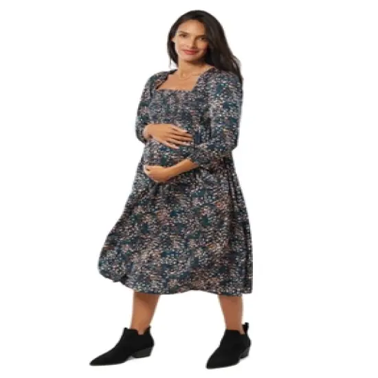 Ingrid & Isabel Maternity The Breeze Midi Dress image {5}