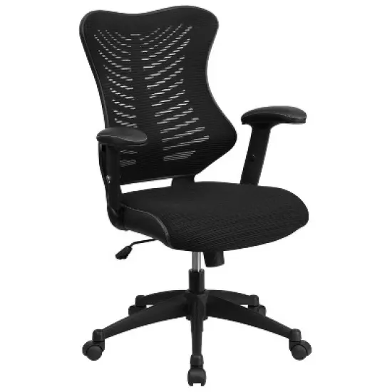 Executive Swivel Office Chair with Mesh Padded Seat - Flash Furniture image {1}