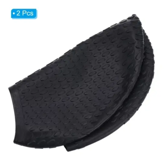 Unique Bargains Silicone Waterproof Non-Slip Bubble Textured Adult Swim Caps 2 Pcs image {2}