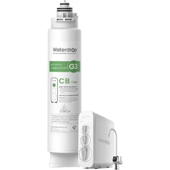 Waterdrop WD-G3-CB Filter, Replacement for WD-G3-W, WD-G3P600 and WD-G3P800-W Reverse Osmosis System, 1-year Lifetime image {7}