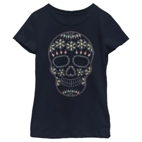Girl's Lost Gods Halloween Sugar Skull T-Shirt image {5}