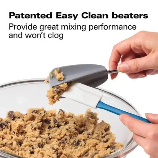 Hamilton Beach 7 Speed Dig Hand Mix with Easy Beaters 62663: Black Plastic Handheld Mixer, 150W, Dishwasher-Safe Parts image {8}