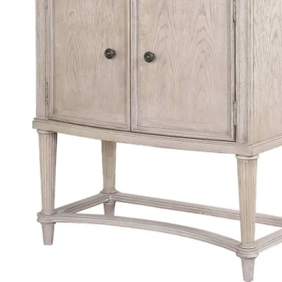 Acme Furniture Wynsor Wine Rack Vintage Bone White Finish image {5}