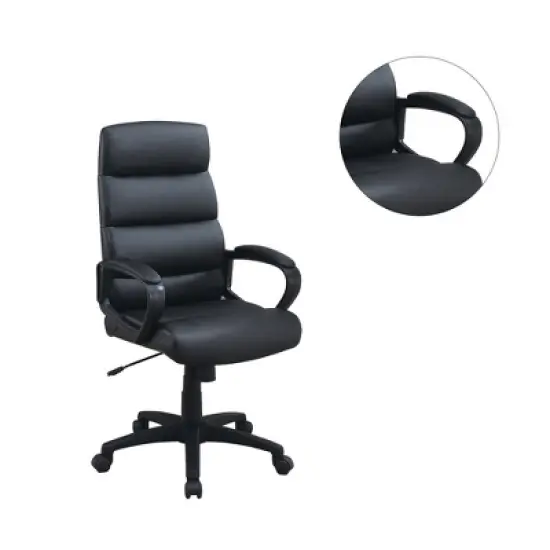 Simple Relax High-Back Adjustable Height Office Chair in Black image {3}