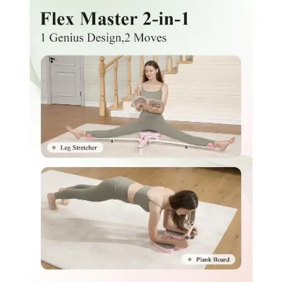 PAETA 2025 Updated 2-in-1 Leg Stretcher, Adjustable Splits Machine for Flexibility, Heavy Duty 330lbs Leg Stretcher Machine, Split Stretcher Machine image {2}