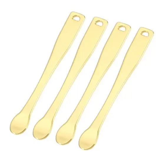 Unique Bargains Eye Cream Massage Sticks Beauty Scoop Makeup Spatula Mini Spoon for Facial Cosmetic Face Cream 2.36"x0.28" 4 Pcs image {6}