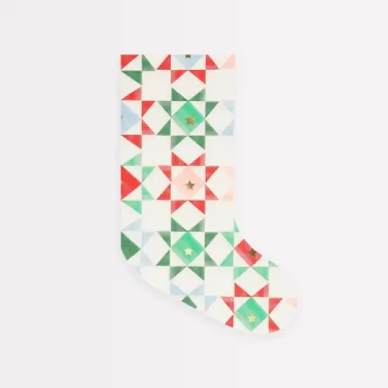 Meri Meri Patchwork Stocking Napkins (Pack of 16) image {2}