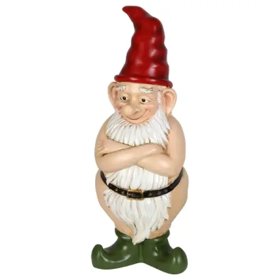 13.7" Resin Naked Ned Garden Gnome - Exhart image {11}