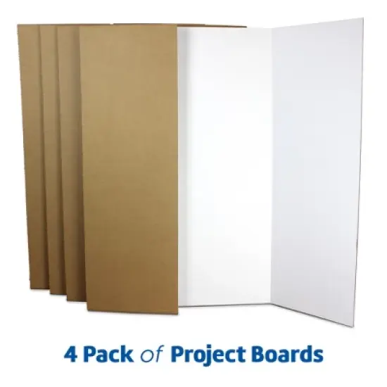 Flipside Products 36" x 48" 1 Ply White Project Board - Pack of 4 image {1}