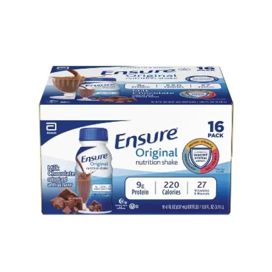 Ensure Original Nutrition Shake - Milk Chocolate - 16ct/128 fl oz image {4}