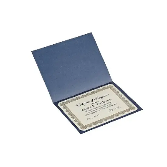 Southworth Certificate Holders 8.5" x 11" Navy 5/Pack (PF6) image {2}