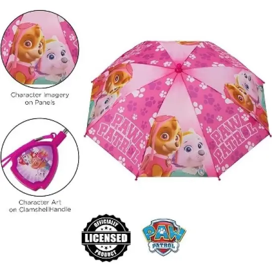 Paw Patrol Girl&rsquo;s Raincoat and Umbrella Set, Kids Ages 2-7 image {5}