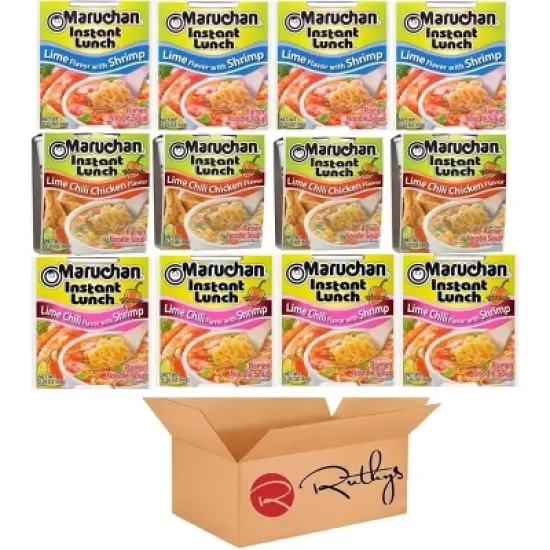 Maruchan Ramen Noodle Cup Soup Instant Variety 12 Count - Assorted Flavors Mix 1 image {1}