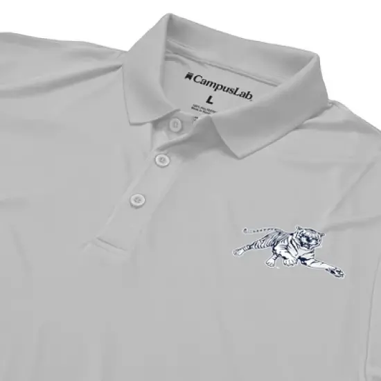 Men's Jackson State University Adult Polo Left Chest Logo image {3}