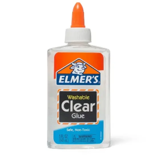 Elmer's 5oz Washable School Glue - Clear: Liquid Glue, Non-Toxic, Dries Clear, Ideal for Paper, Art & Stationery image {11}