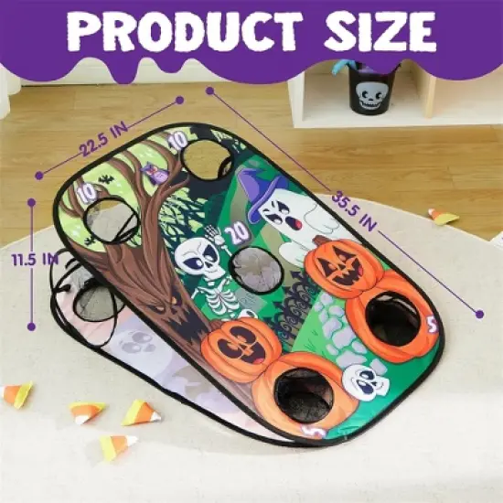 Joyfy Halloween Outdoor Toys, Toss Game Board with Bean Bag for Kids, Beach Yard Camping Outside Play Toy, Halloween Family Party Favor Supplies image {5}