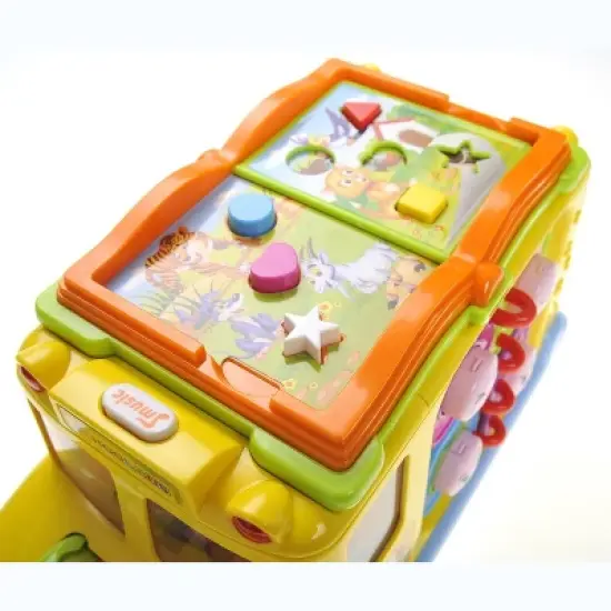 Ready! Set! Go! Educational Interactive School Bus Toy With Flashing Lights & Sounds, Great for Kids and Toddlers image {15}