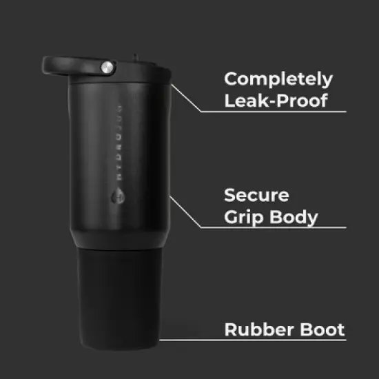 HydroJug Sport - Stainless Steel Tumbler with Straw, Vacuum Insulated, Leakproof Water Bottle, Ergonomic Design, Dishwasher Safe image {1}