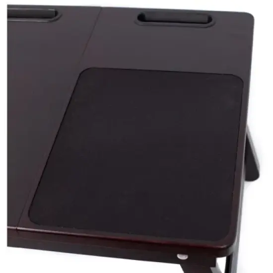 BirdRock HomeMulti-tasking Laptop Bamboo Bed Tray - Walnut image {5}