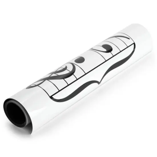 Bright Creations Magnetic Dry Erase Music Staff Whiteboard Sheet, Laminated Poster 45.5" Long image {7}