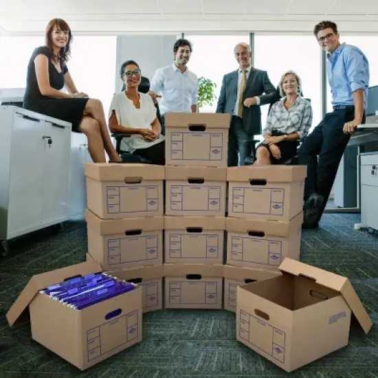 UBMOVE File Boxes 200# Strength, Small, 15" x 12" x 10", 15 Pack image {9}