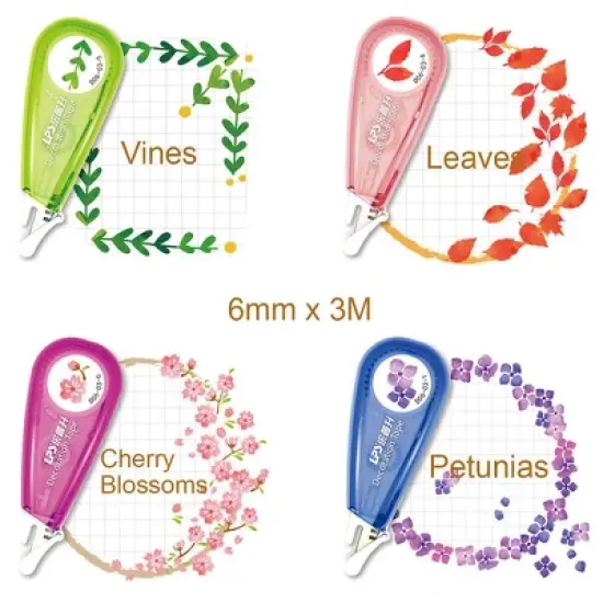 Wrapables Novelty Sticker Machine Pens, Decorative Stationery Supplies for Home Office School, Nature image {7}