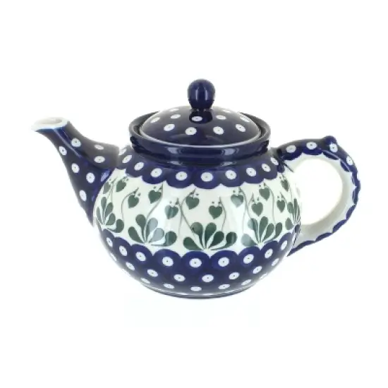 Blue Rose Polish Pottery 60 Ceramika Artystyczna Medium Teapot image {1}