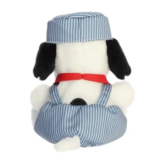 Aurora Mini Palm Pals Train Engineer Snoopy Peanuts Adorable Stuffed Animal Blue 5" image {3}