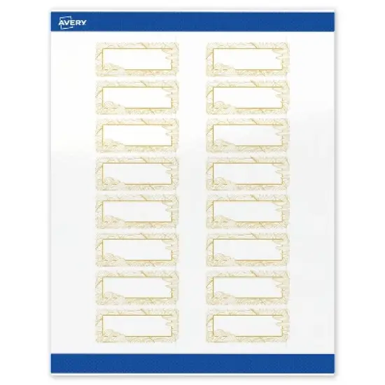 Avery Rectangle Address Labels, Gold Florals, 1" x 2-5/8" image {8}