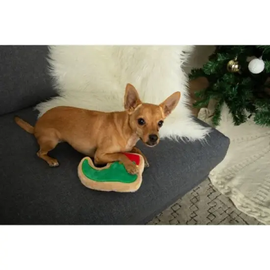 Midlee Elf Shoe Sugar Cookie Dog Toy image {3}