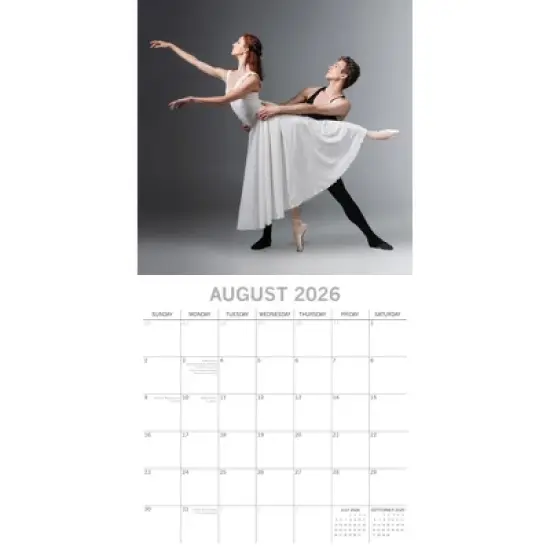 2026 Square Wall Calendar, Ballet, 16-Month Lifestyles Theme, 180 Reminder Stickers (12x12 In) image {2}