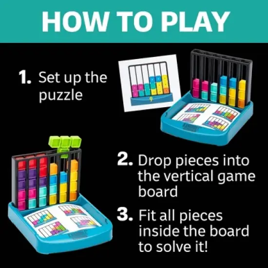 Educational Insights Kanoodle Gravity Game: Problem-Solving Board Game, Shapes & Colors Learning, Solo or Group Play image {3}