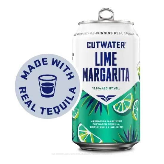 Cutwater Lime Tequila Margarita Cocktail - 4pk/355ml Cans image {3}