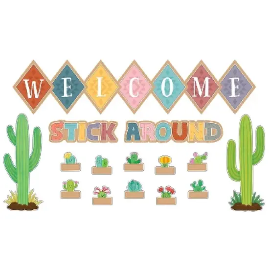 Teacher Created Resources Happy Cactus Crew Welcome Bulletin Board Set 48/Set (TCR6953) image {2}
