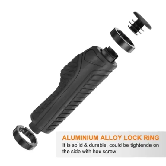 Unique Bargains Rubber Non-Slip Fit 7/8" Handlebar Grips 2 Pairs with Hex Wrench 5.28" image {3}