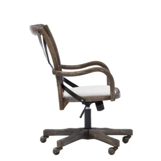Carson Caf&eacute; Office Chair Gray - Linon image {3}