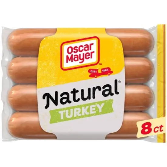 Oscar Mayer Natural Uncured Turkey Franks Hot Dogs - 16oz/8ct image {11}